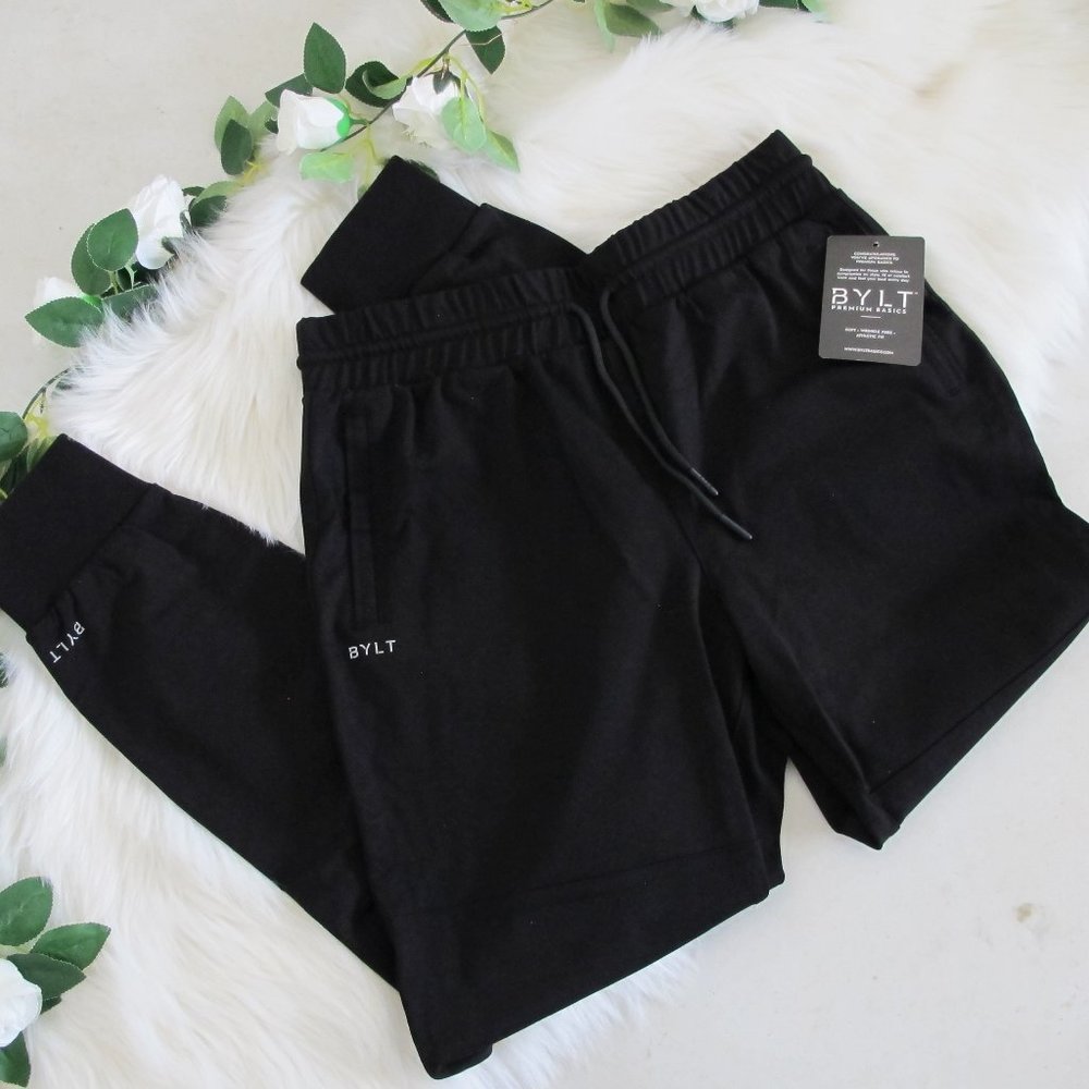 NWT BYLT Basics | Women's Elite+ Joggers Zipper Pockets Cuffed Ankles Elastic